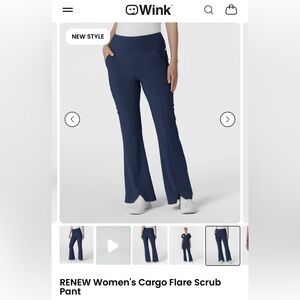Wink scrubs- Renew cargo flare scrub pants!!